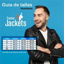 Cargar imagen en el visor de la galería, Chaqueta Hombre Cuero Sintético Clasica-Negro
